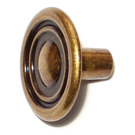 MIDWEST FASTENER 1-1/4" Antique English Brass Door Knobs 3PK 66025